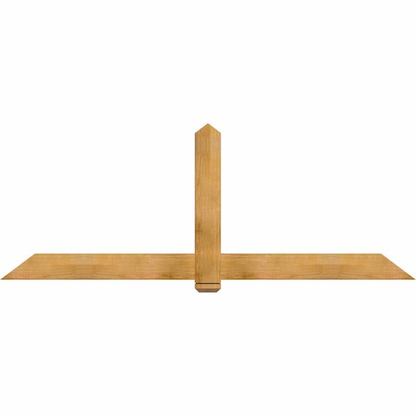 Ekena Millwork Eugene Rough Sawn Timber Gable Bracket, Western Red Cedar, 96"W x 36"H x 2"D x 6"F, 9/12 Pitch GBW096X36X0206EUG00RWR - main